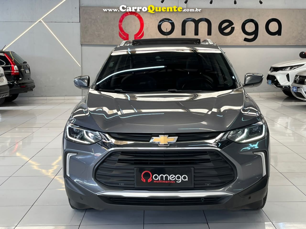 CHEVROLET   TRACKER PREMIER 1.2 TURBO 12V FLEX AUT.   CINZA 2021 1.2 FLEX - Loja