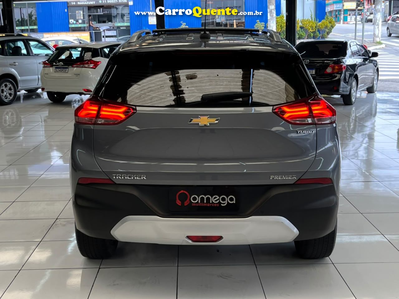 CHEVROLET   TRACKER PREMIER 1.2 TURBO 12V FLEX AUT.   CINZA 2021 1.2 FLEX - Loja