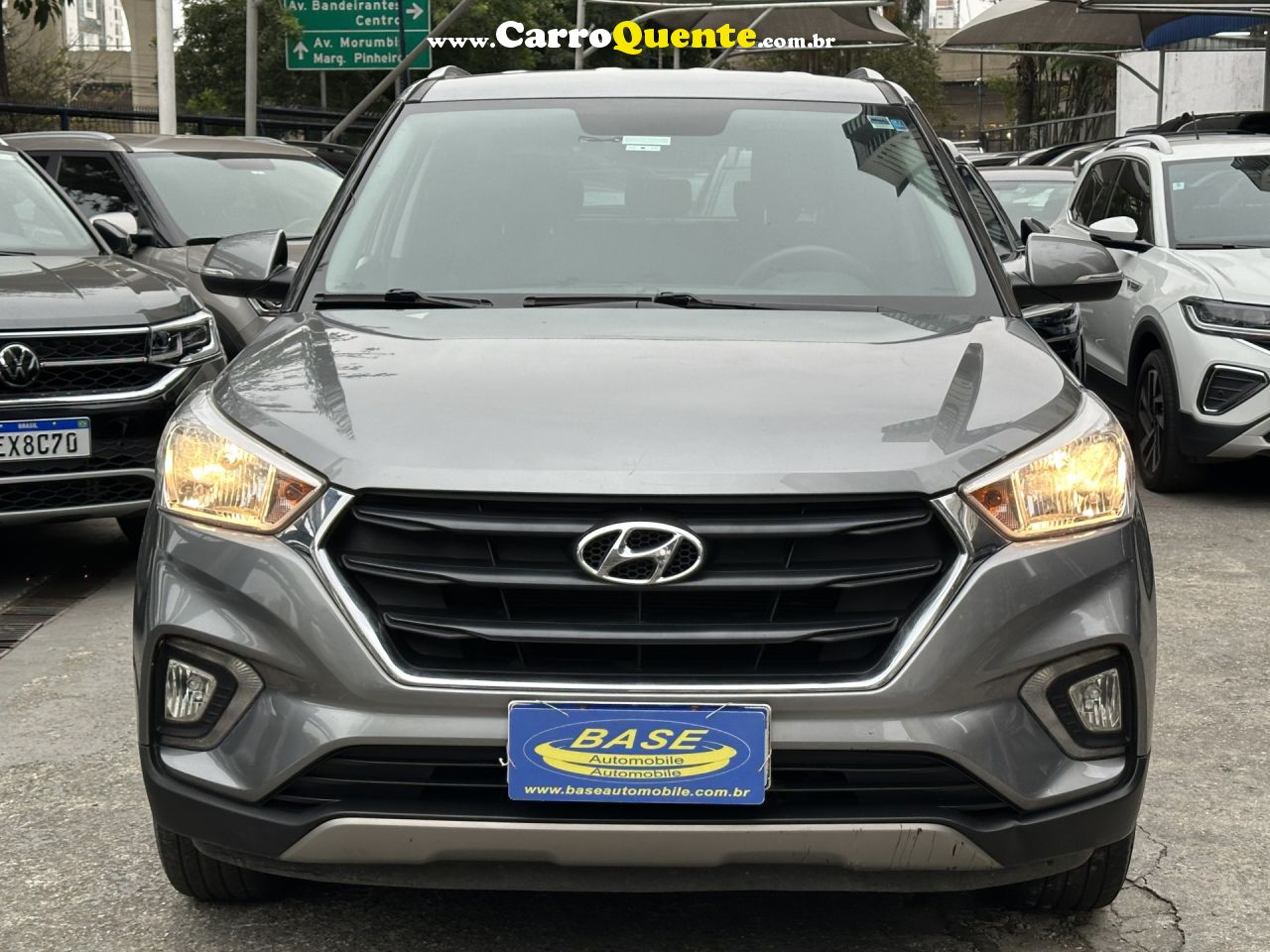 HYUNDAI   CRETA SMART PLUS 1.6 16V FLEX AUT.   CINZA 2021 1.6 16V FLEX - Loja
