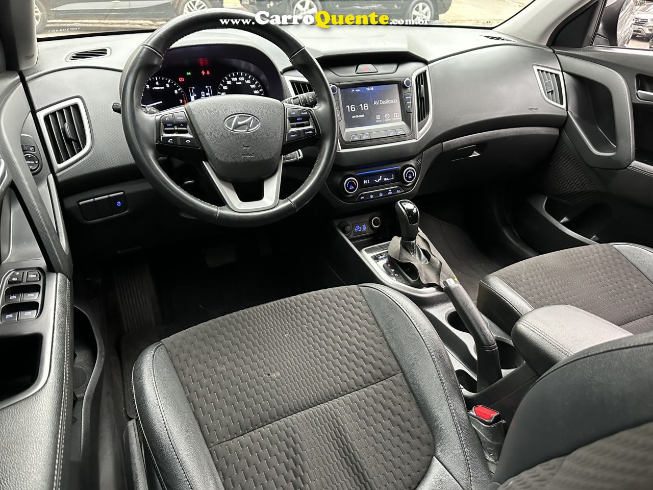 HYUNDAI   CRETA SMART PLUS 1.6 16V FLEX AUT.   CINZA 2021 1.6 16V FLEX - Loja