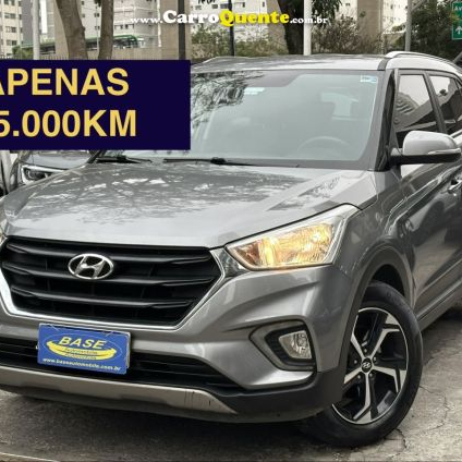 HYUNDAI   CRETA SMART PLUS 1.6 16V FLEX AUT.   CINZA 2021 1.6 16V FLEX