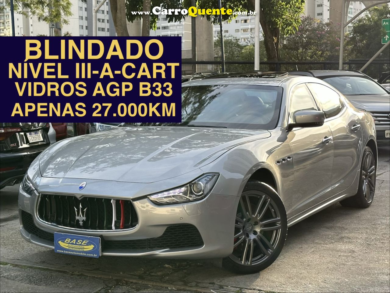MASERATI   GHIBLI S Q4 3.0 V6 AUT.   PRATA 2014 3.0 V6 GASOLINA - Loja