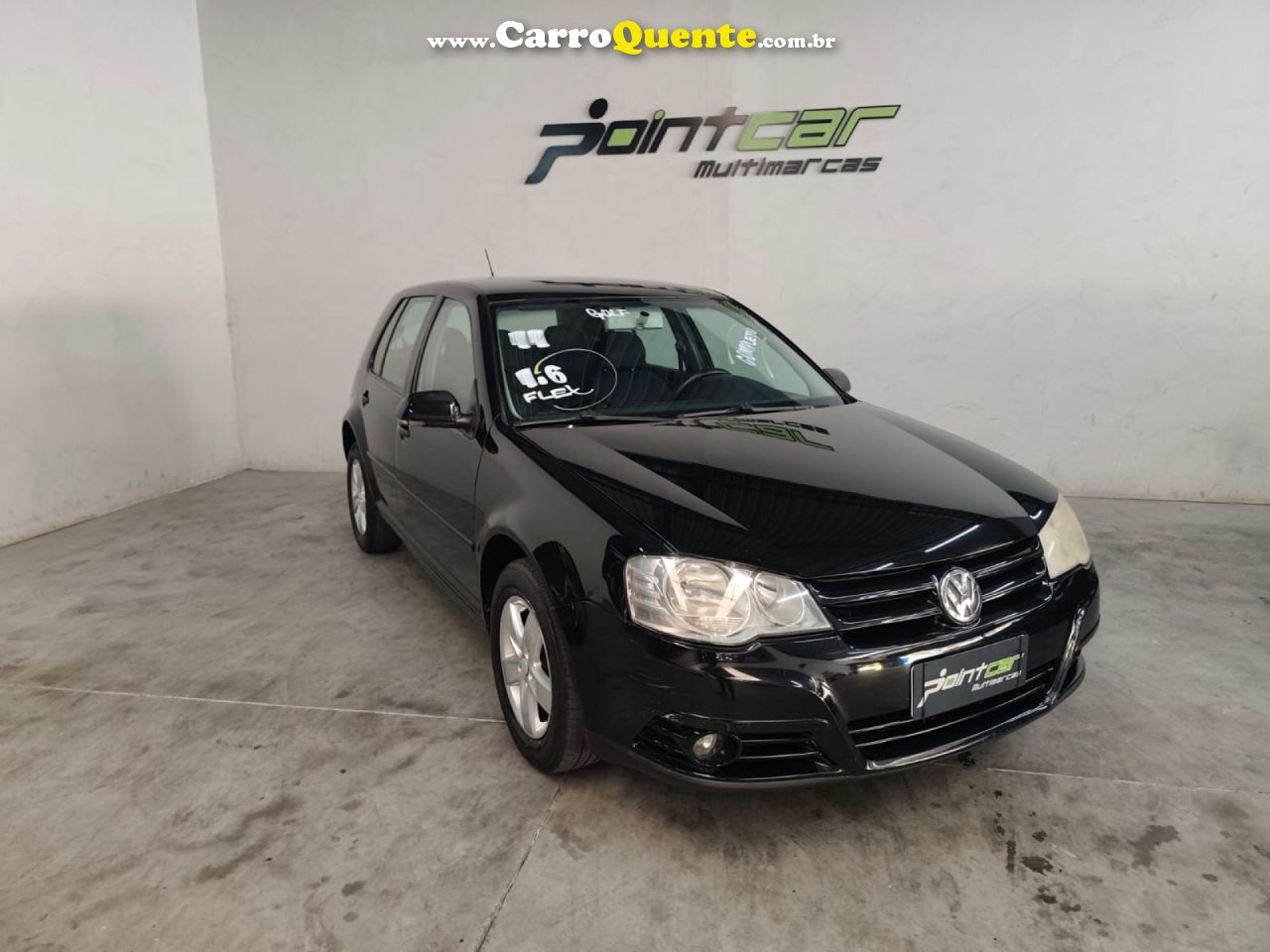 VOLKSWAGEN   GOLF 1.6 MI TOTAL FLEX 8V 4P   PRETO 2011 1.6 FLEX - Loja