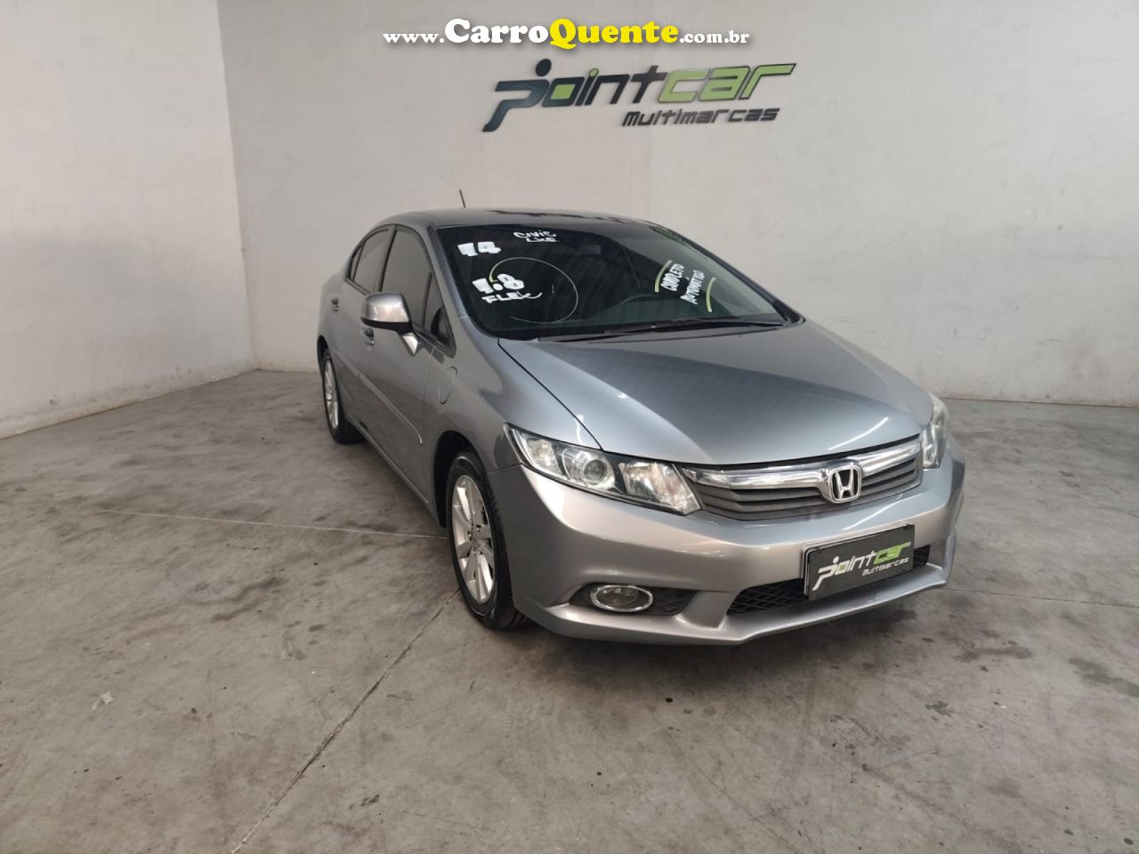 HONDA   CIVIC SEDAN LXS 1.81.8 FLEX 16V MEC. 4P   CINZA 2014 1.8 FLEX - Loja