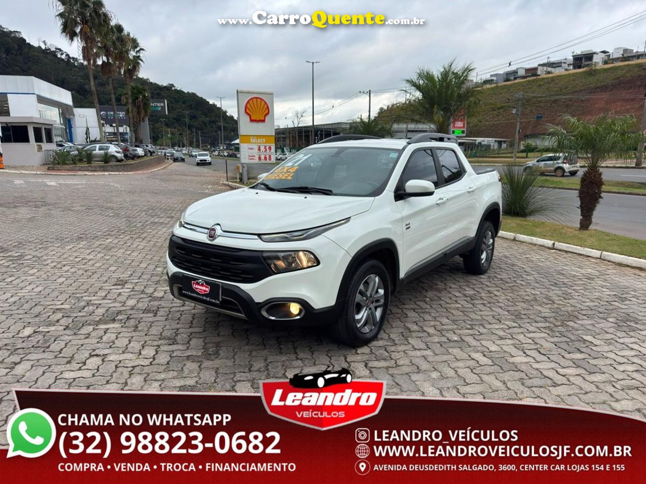 FIAT   TORO FREEDOM 2.0 16V 4X4 TB DIESEL AUT.   BRANCO 2021 2.0 DIESEL - Loja