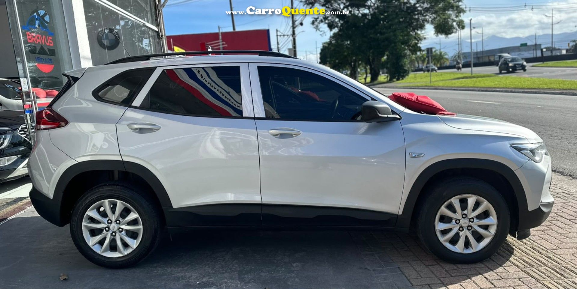 CHEVROLET   TRACKER 1.0 TURBO 12V FLEX AUT.    PRATA 2021 1.0 FLEX - Loja