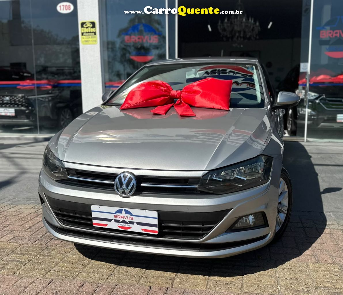 VOLKSWAGEN   VIRTUS COMFORT. 200 TSI 1.0 FLEX 12V AUT   PRATA 2021 1.0 FLEX - Loja