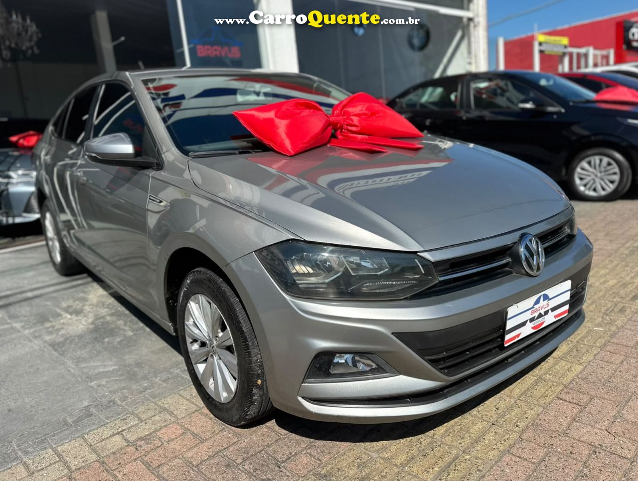 VOLKSWAGEN   VIRTUS COMFORT. 200 TSI 1.0 FLEX 12V AUT   PRATA 2021 1.0 FLEX - Loja