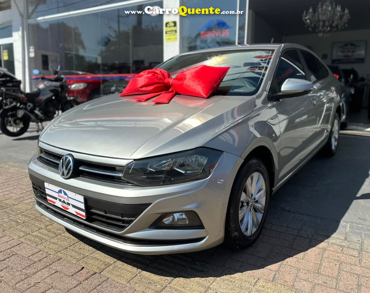 VOLKSWAGEN   VIRTUS COMFORT. 200 TSI 1.0 FLEX 12V AUT   PRATA 2021 1.0 FLEX - Loja