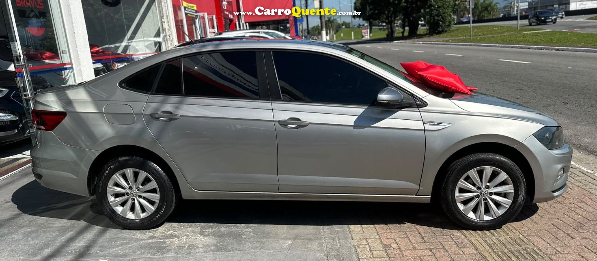 VOLKSWAGEN   VIRTUS COMFORT. 200 TSI 1.0 FLEX 12V AUT   PRATA 2021 1.0 FLEX - Loja