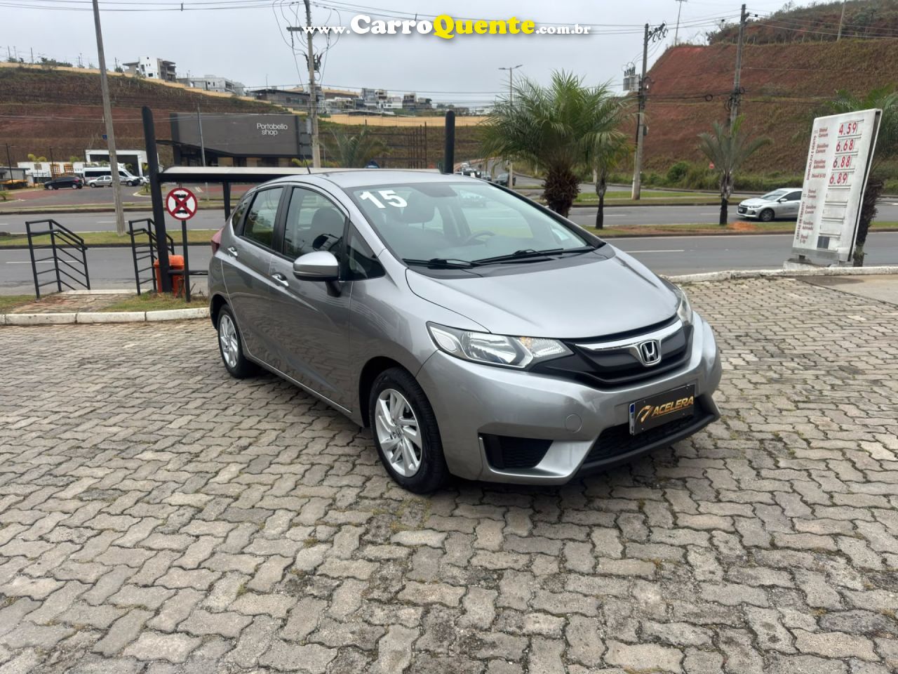 HONDA   FIT LX 1.5 FLEXONE 16V 5P AUT.   CINZA 2015 1.5 GASOLINA - Loja