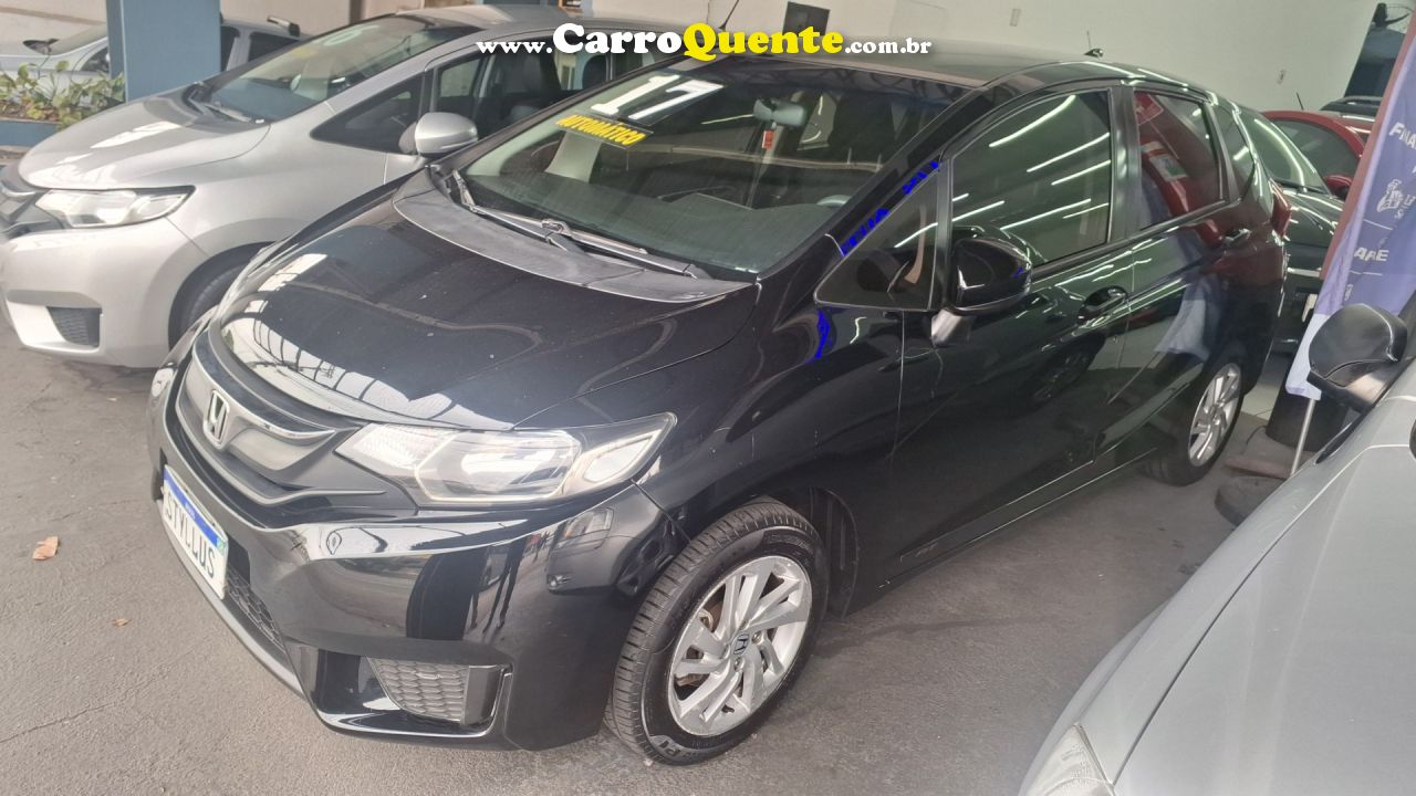 HONDA   FIT LX 1.5 FLEXONE 16V 5P AUT.   PRETO 2017 1.5 FLEX - Loja