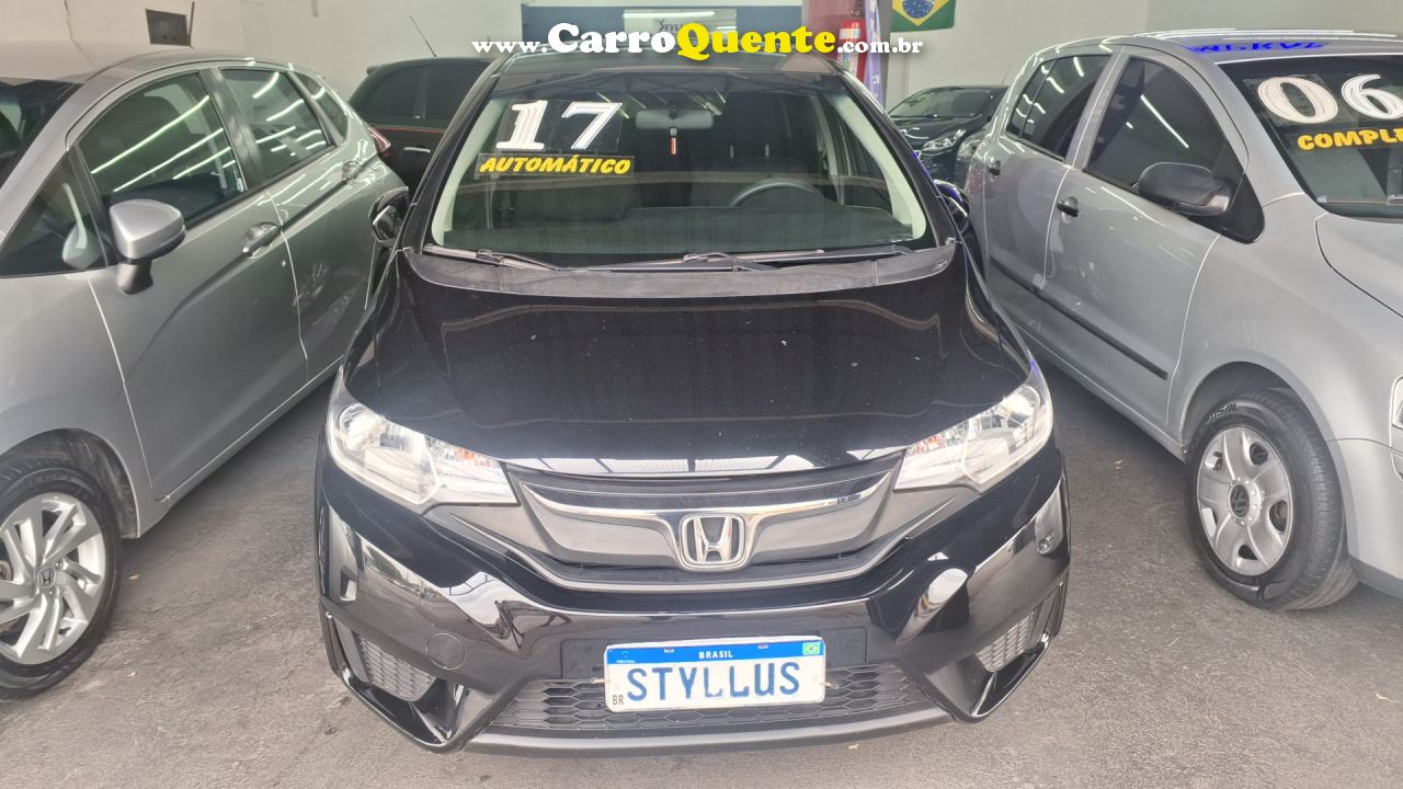 HONDA   FIT LX 1.5 FLEXONE 16V 5P AUT.   PRETO 2017 1.5 FLEX - Loja