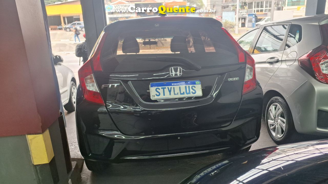 HONDA   FIT LX 1.5 FLEXONE 16V 5P AUT.   PRETO 2017 1.5 FLEX - Loja