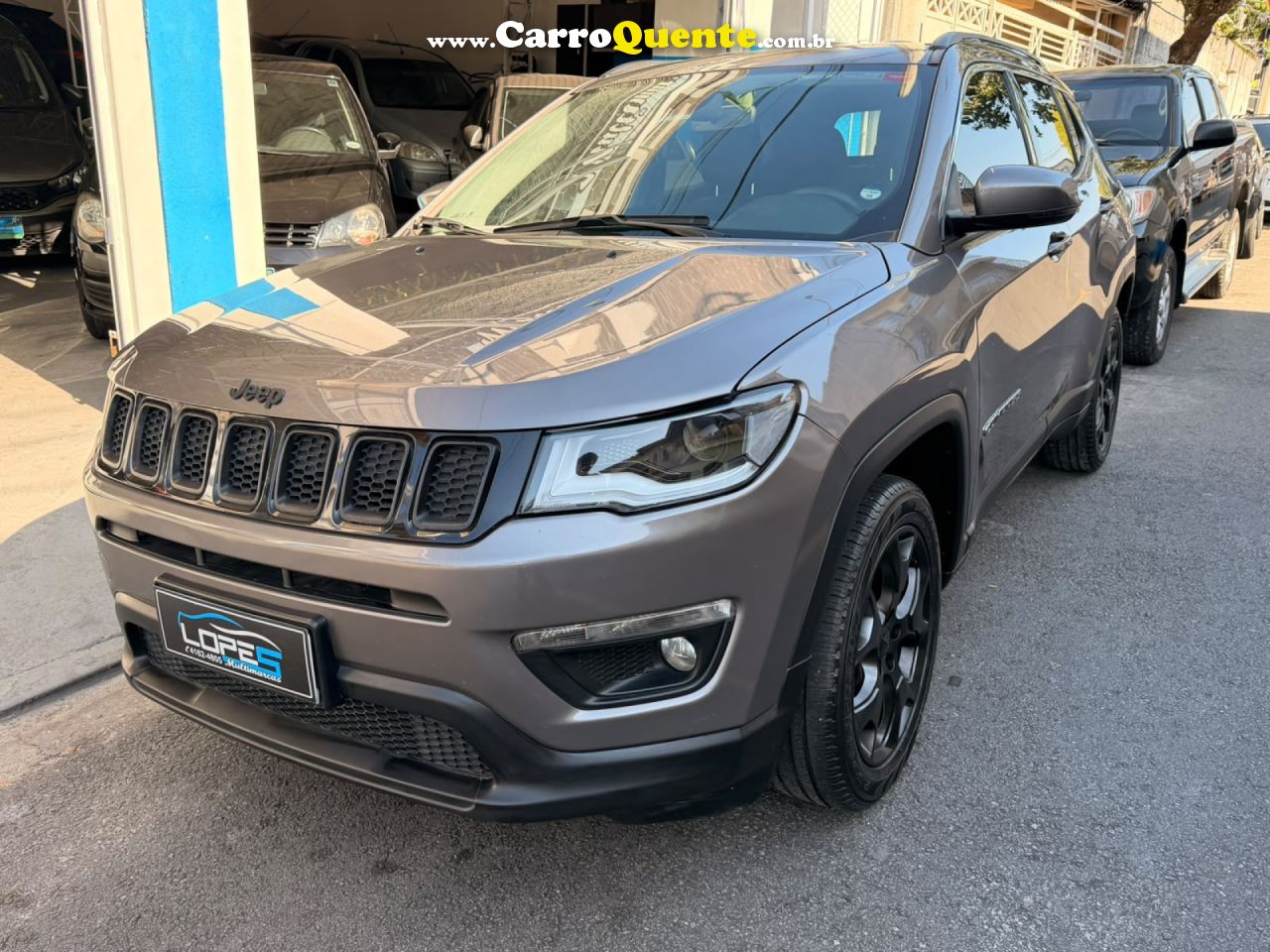JEEP   COMPASS LONGITUDE 2.0 4X2 FLEX 16V AUT.   CINZA 2021 2.0 FLEX - Loja