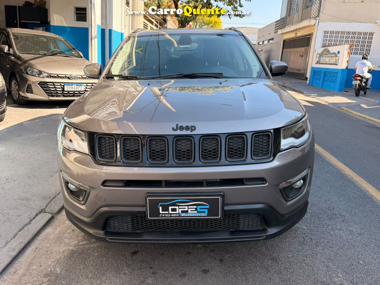 JEEP   COMPASS LONGITUDE 2.0 4X2 FLEX 16V AUT.   CINZA 2021 2.0 FLEX - Loja