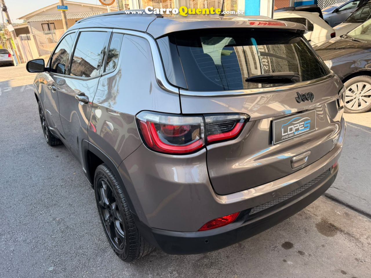 JEEP   COMPASS LONGITUDE 2.0 4X2 FLEX 16V AUT.   CINZA 2021 2.0 FLEX - Loja