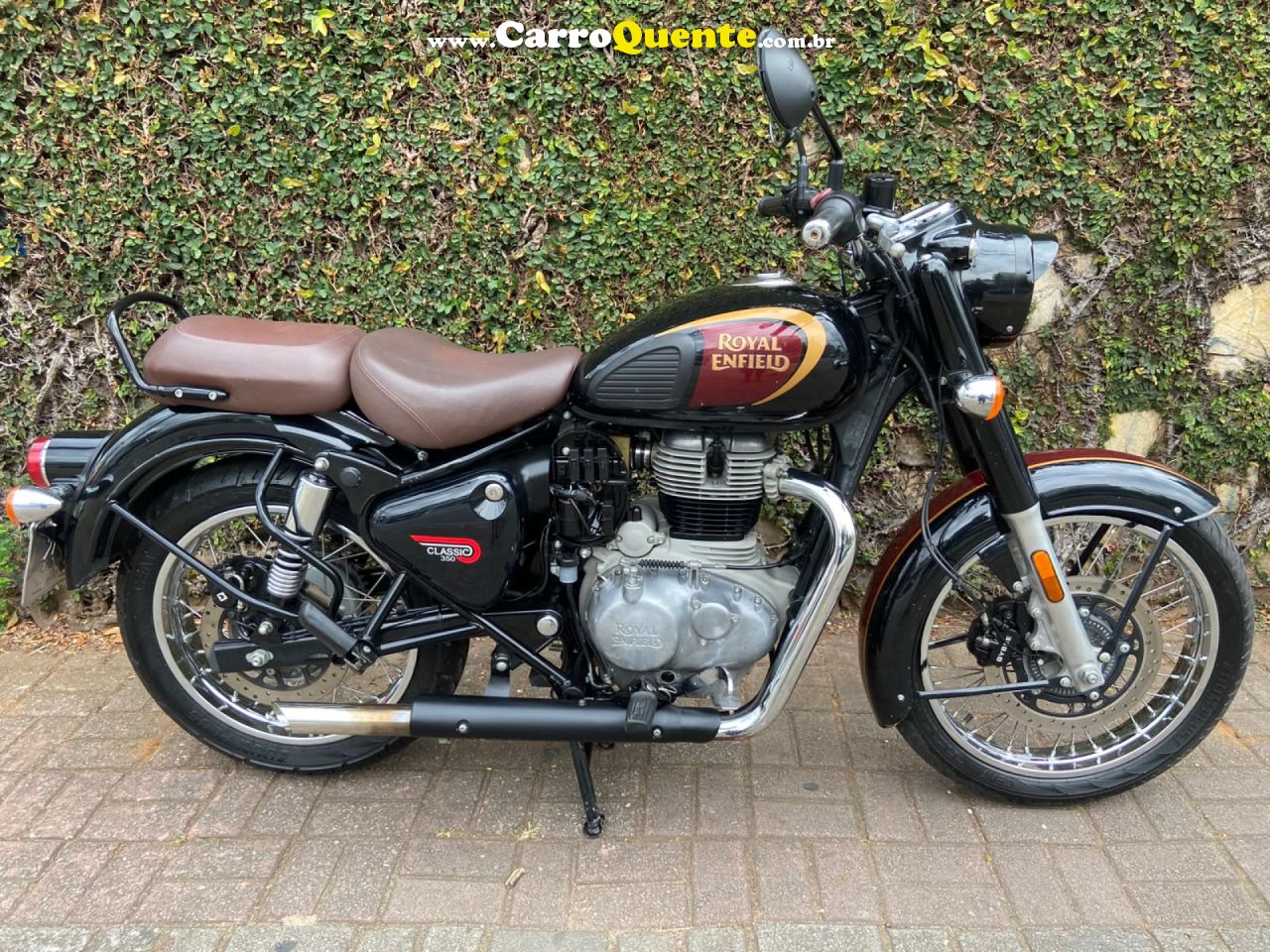 ROYAL ENFIELD   CLASSIC DARK 350CC ABS   MARROM 2022 350 GASOLINA - Loja