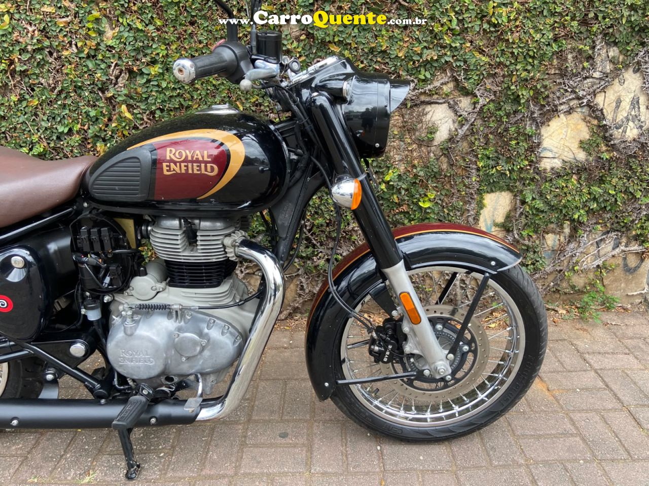 ROYAL ENFIELD   CLASSIC DARK 350CC ABS   MARROM 2022 350 GASOLINA - Loja