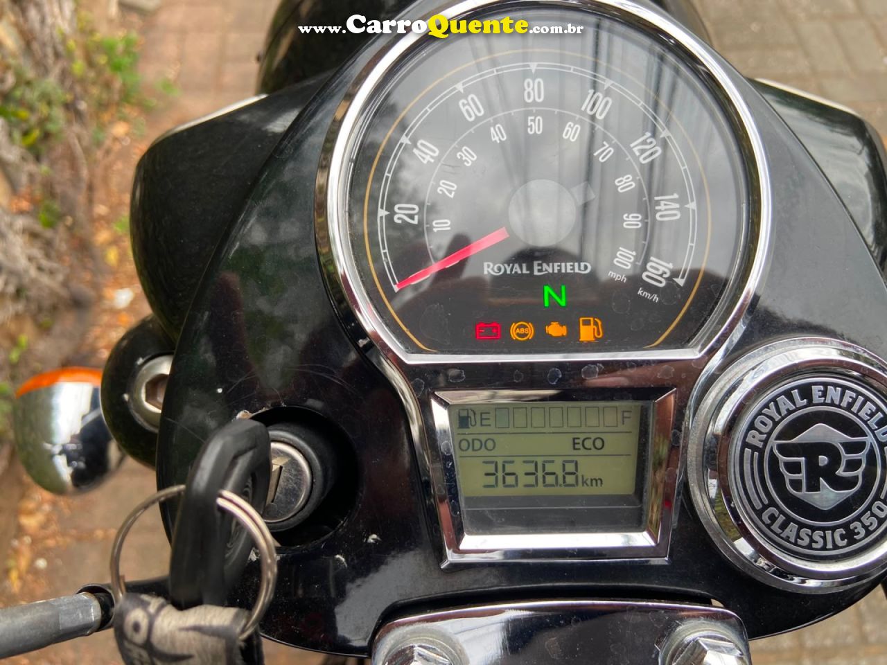 ROYAL ENFIELD   CLASSIC DARK 350CC ABS   MARROM 2022 350 GASOLINA - Loja
