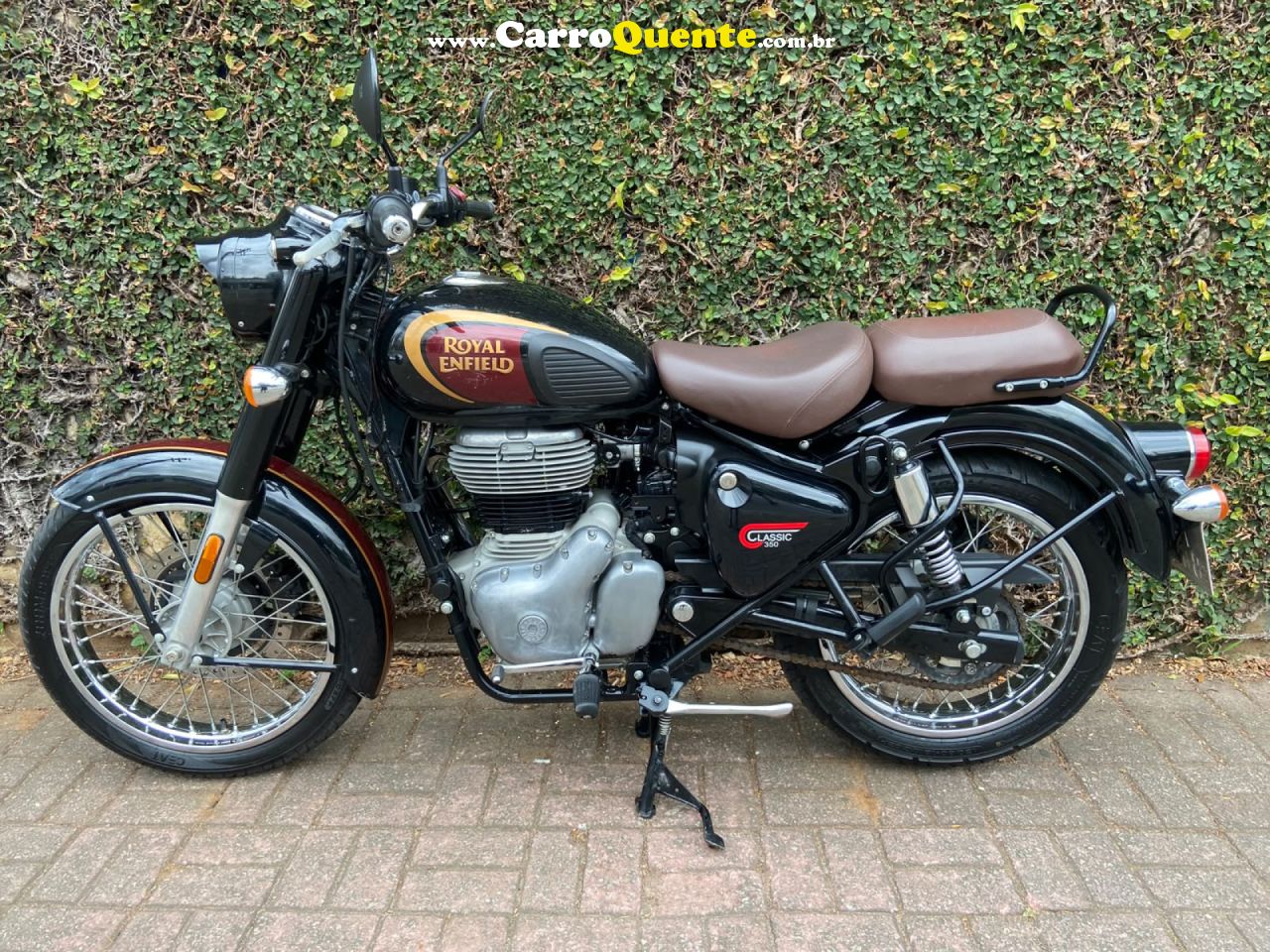 ROYAL ENFIELD   CLASSIC DARK 350CC ABS   MARROM 2022 350 GASOLINA - Loja