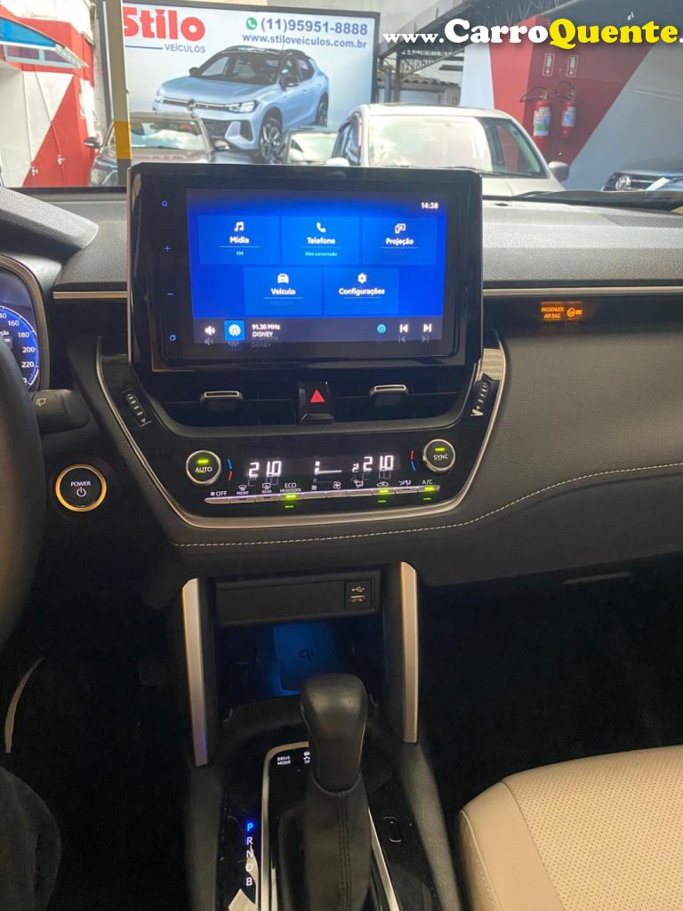 TOYOTA   COROLLA CROSS XRX 1.8 16V AUT.(HYBRID)   BRANCO 2025 1.8 FLEX E ELÉTRICO - Loja