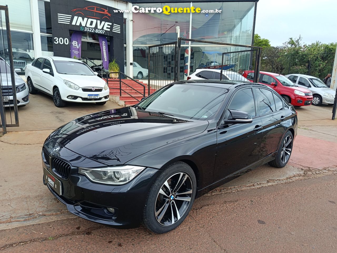BMW   320IA 2.0 TURBOACTIVEFLEX 16VGP  4P   PRETO 2015 2.0 GASOLINA - Loja