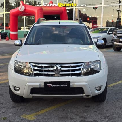 RENAULT   DUSTER DYNAMIQUE 2.0 FLEX 16V AUT.   BRANCO 2013 2.0 FLEX
