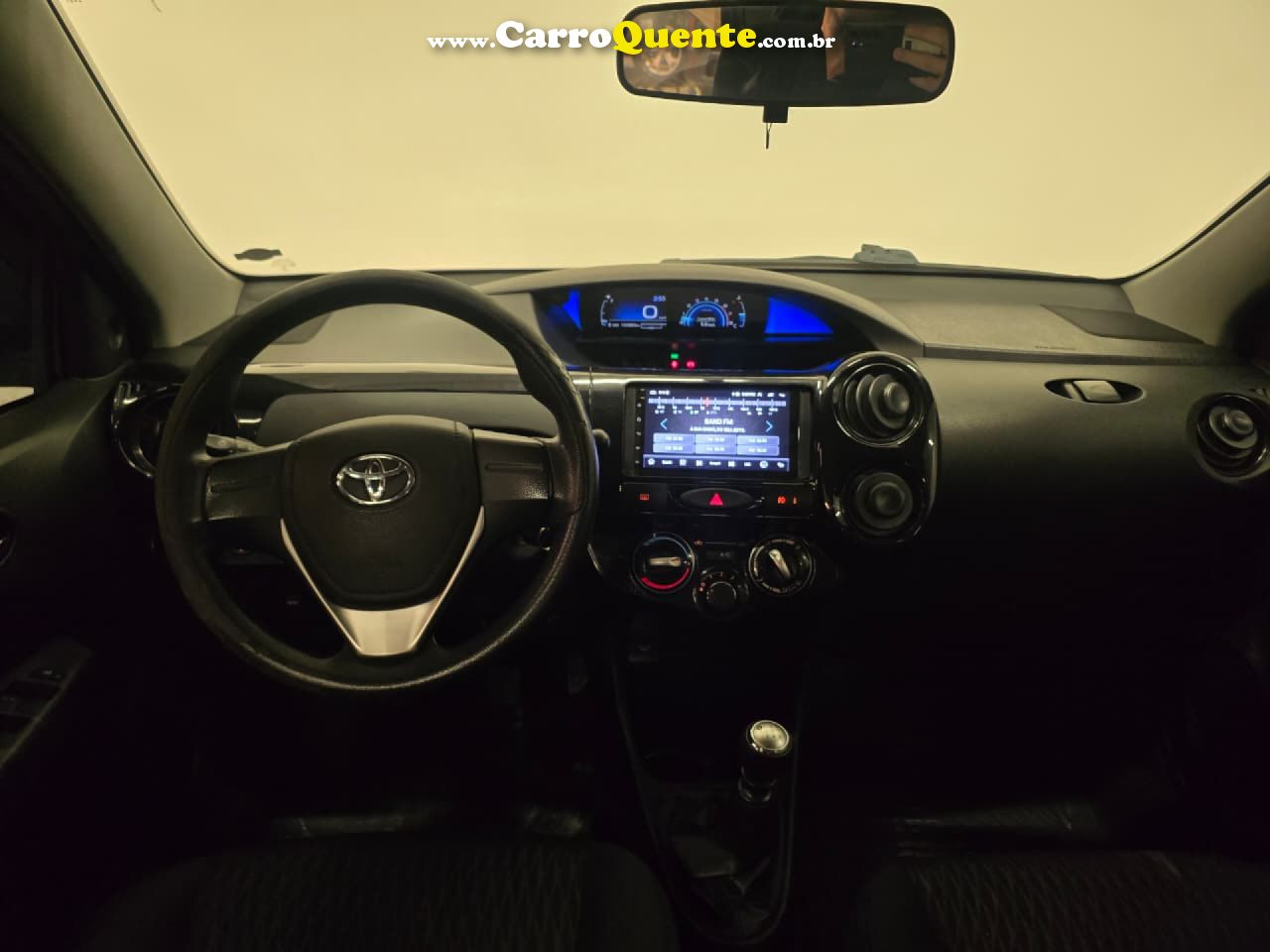 TOYOTA   ETIOS X 1.3 FLEX 16V 5P MEC.   PRETO 2018 1.3 FLEX - Loja