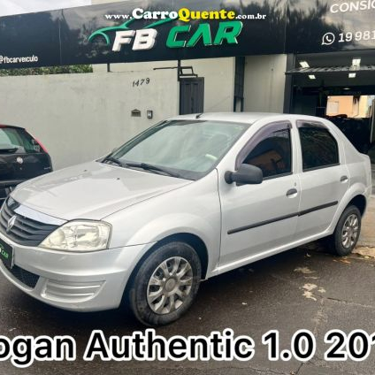 RENAULT   LOGAN AUTHENTIQUE HI-FLEX 1.0 16V 4P   PRATA 2011 1.0 GASOLINA