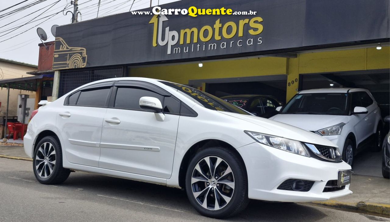 HONDA   CIVIC SEDAN LXR 2.0 FLEXONE 16V AUT. 4P   BRANCO 2015 2.0 FLEX - Loja