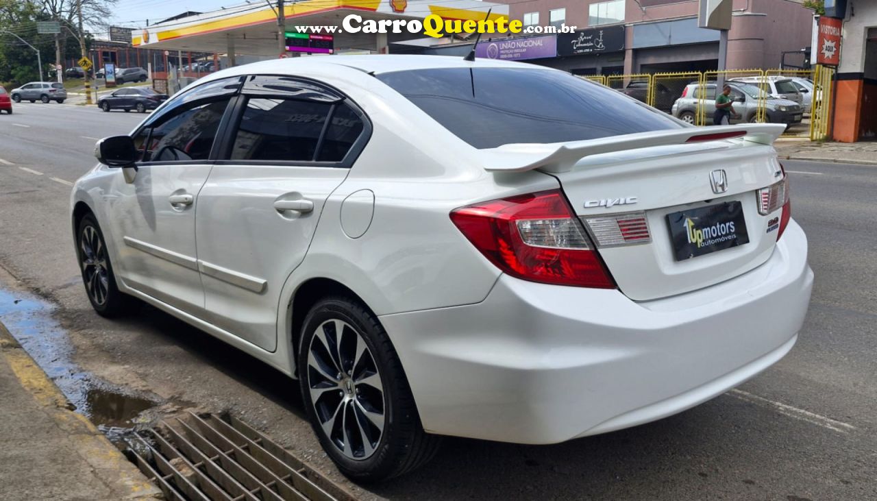 HONDA   CIVIC SEDAN LXR 2.0 FLEXONE 16V AUT. 4P   BRANCO 2015 2.0 FLEX - Loja