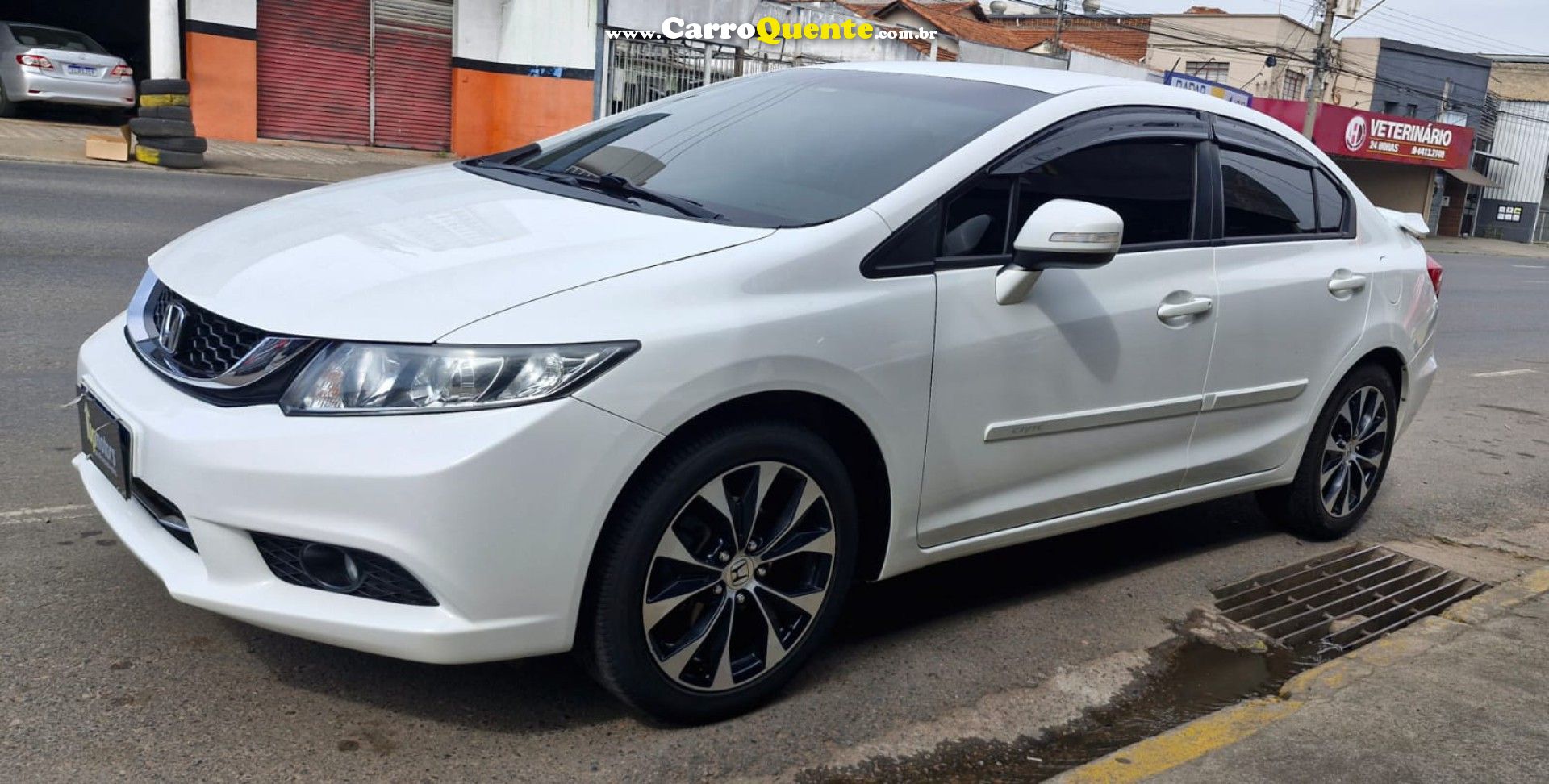 HONDA   CIVIC SEDAN LXR 2.0 FLEXONE 16V AUT. 4P   BRANCO 2015 2.0 FLEX - Loja