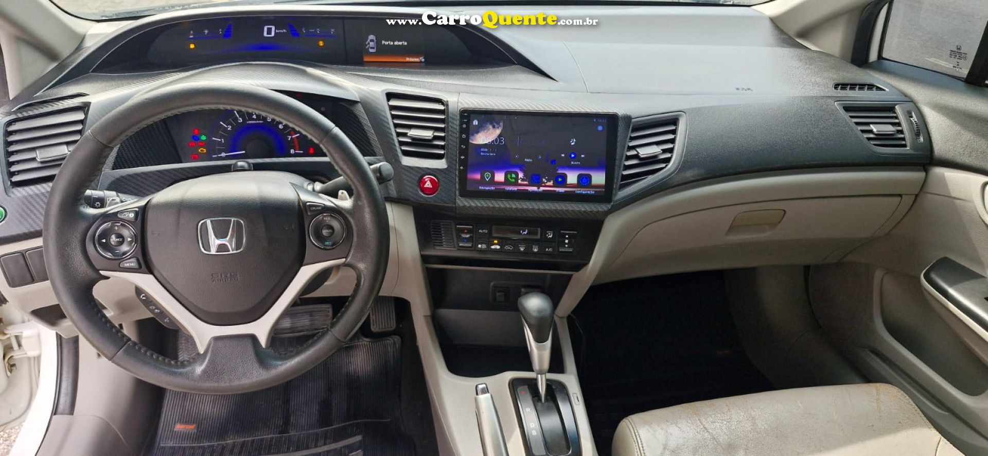 HONDA   CIVIC SEDAN LXR 2.0 FLEXONE 16V AUT. 4P   BRANCO 2015 2.0 FLEX - Loja