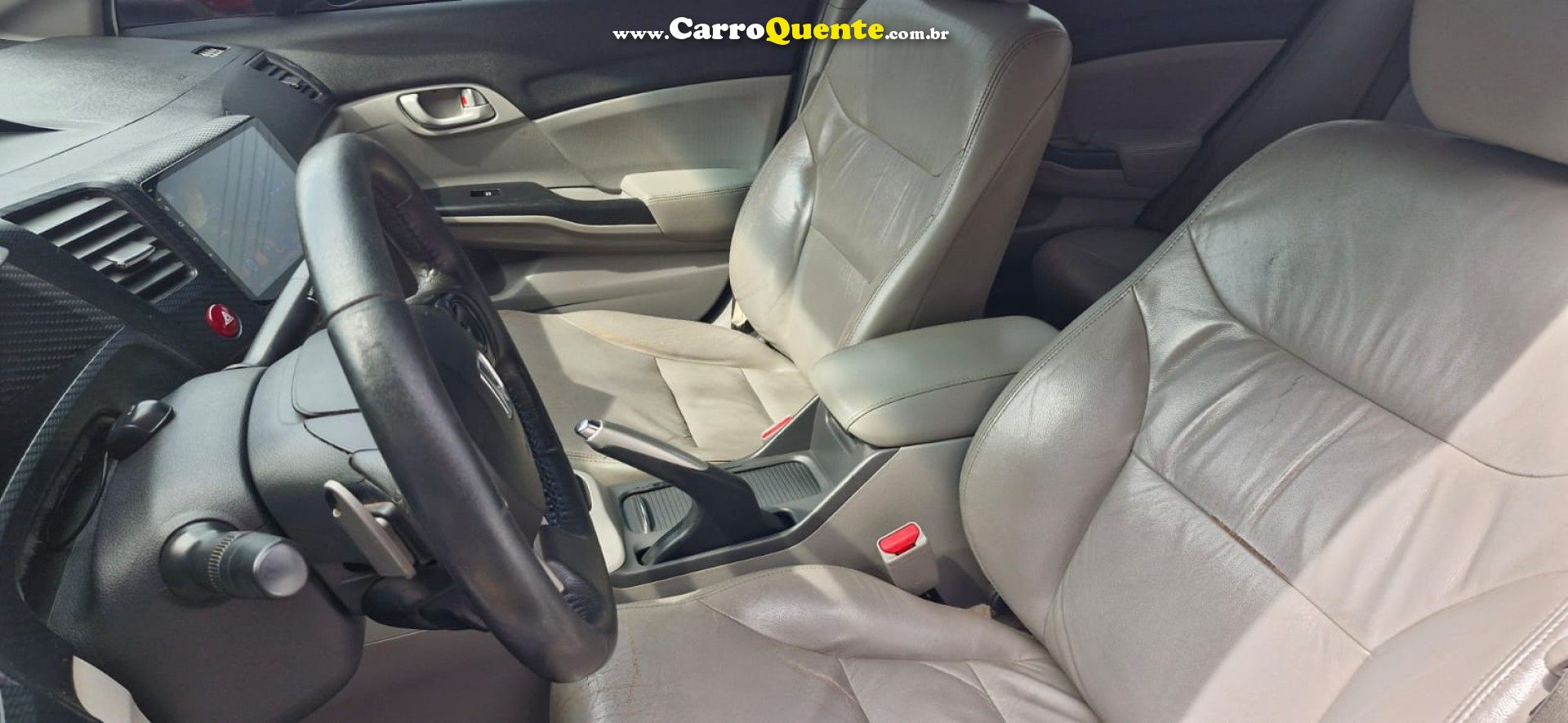 HONDA   CIVIC SEDAN LXR 2.0 FLEXONE 16V AUT. 4P   BRANCO 2015 2.0 FLEX - Loja