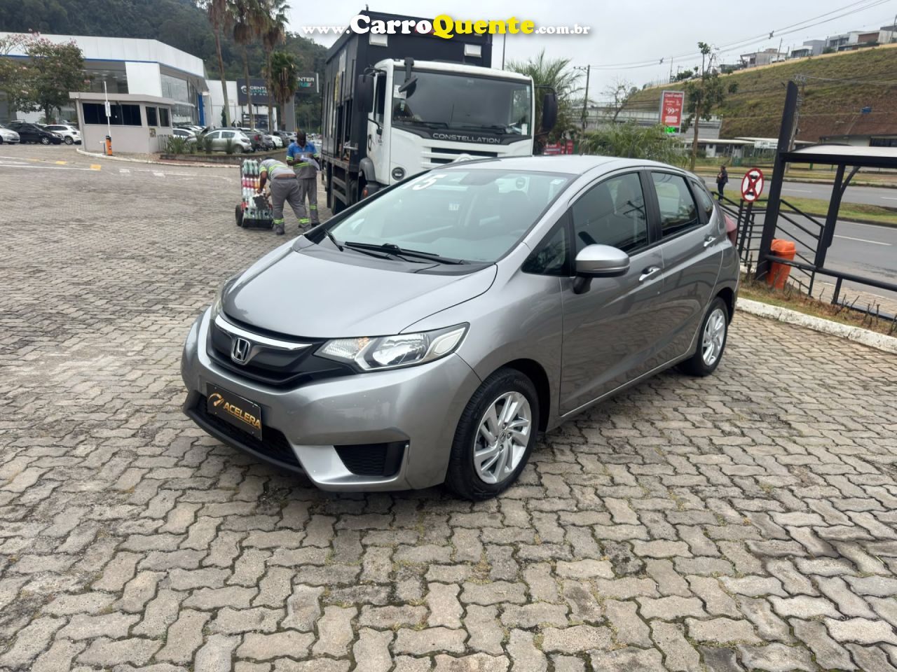 HONDA   FIT LX 1.5 FLEXONE 16V 5P AUT.   CINZA 2015 1.5 GASOLINA - Loja