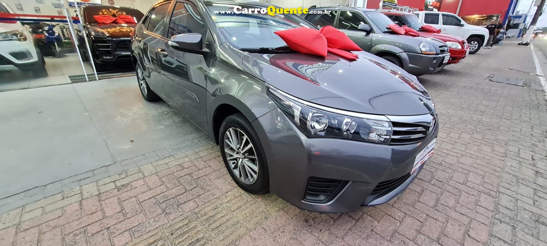TOYOTA   COROLLA GLI 1.8 FLEX 16V  AUT.   CINZA 2017 1.8 FLEX - Loja