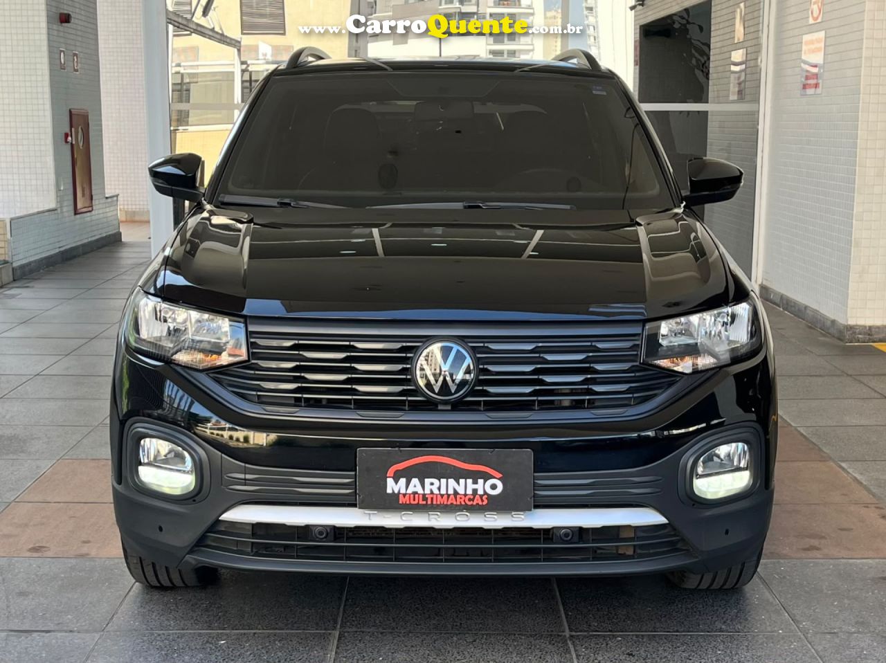 VOLKSWAGEN   TCROSS TURBO FLEX 2023 UNICA DONA PAINEL TFT MULTIMIDIA OTIMO ESTADO   PRETO 2023 1.0 FLEX - Loja