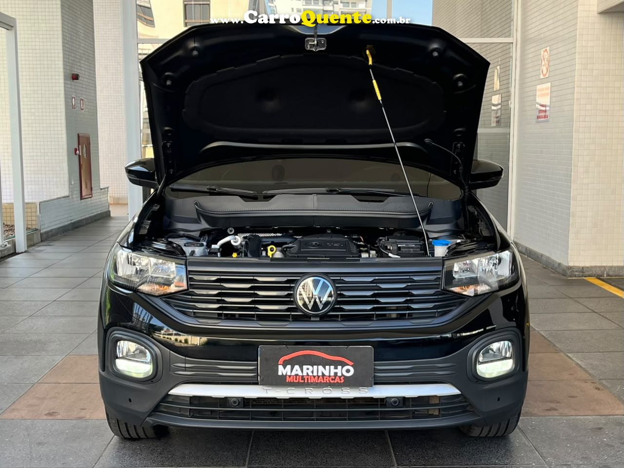 VOLKSWAGEN   TCROSS TURBO FLEX 2023 UNICA DONA PAINEL TFT MULTIMIDIA OTIMO ESTADO   PRETO 2023 1.0 FLEX - Loja