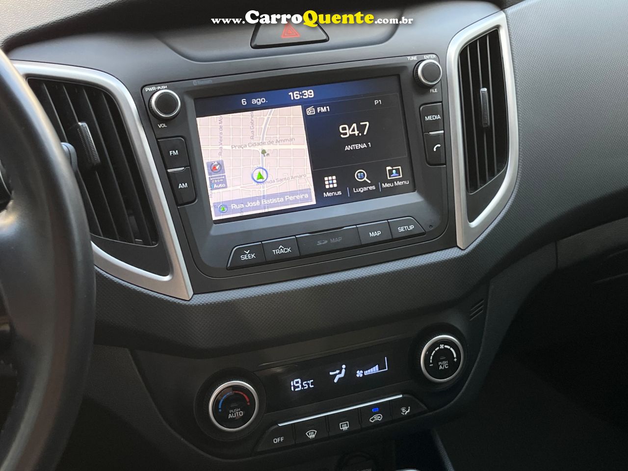 HYUNDAI   CRETA PRESTIGE 2.0 16V FLEX AUT.   PRATA 2019 2.0 FLEX - Loja
