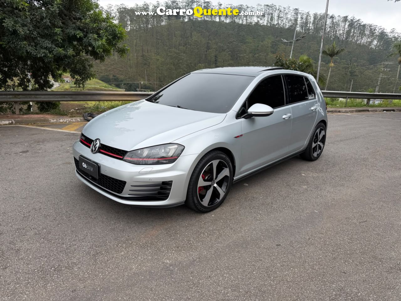 VOLKSWAGEN   GOLF GTI 2.0 TSI 220CV AUT.   PRATA 2016 2.0 GASOLINA - Loja