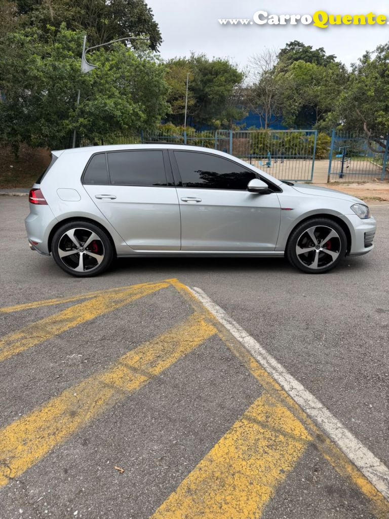 VOLKSWAGEN   GOLF GTI 2.0 TSI 220CV AUT.   PRATA 2016 2.0 GASOLINA - Loja