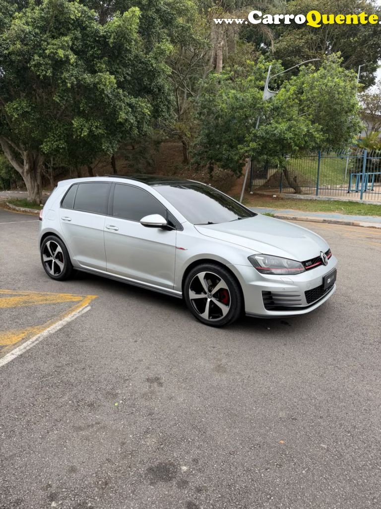 VOLKSWAGEN   GOLF GTI 2.0 TSI 220CV AUT.   PRATA 2016 2.0 GASOLINA - Loja