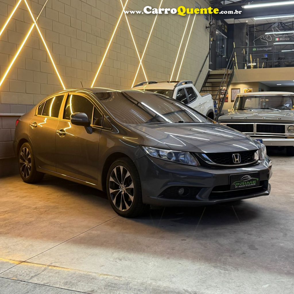 HONDA   CIVIC SEDAN LXR 2.0 FLEXONE 16V AUT. 4P   PRATA 2016 2.0 GASOLINA - Loja