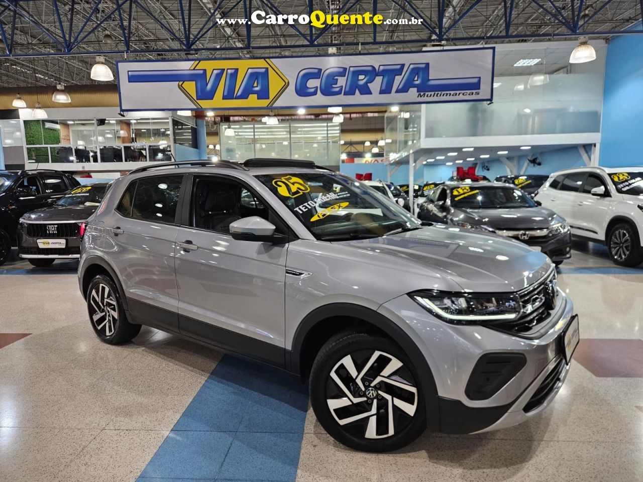 VOLKSWAGEN T-CROSS 1.0 TSI * C/ Teto Solar + Garantia de Fábrica * 2025 - Loja