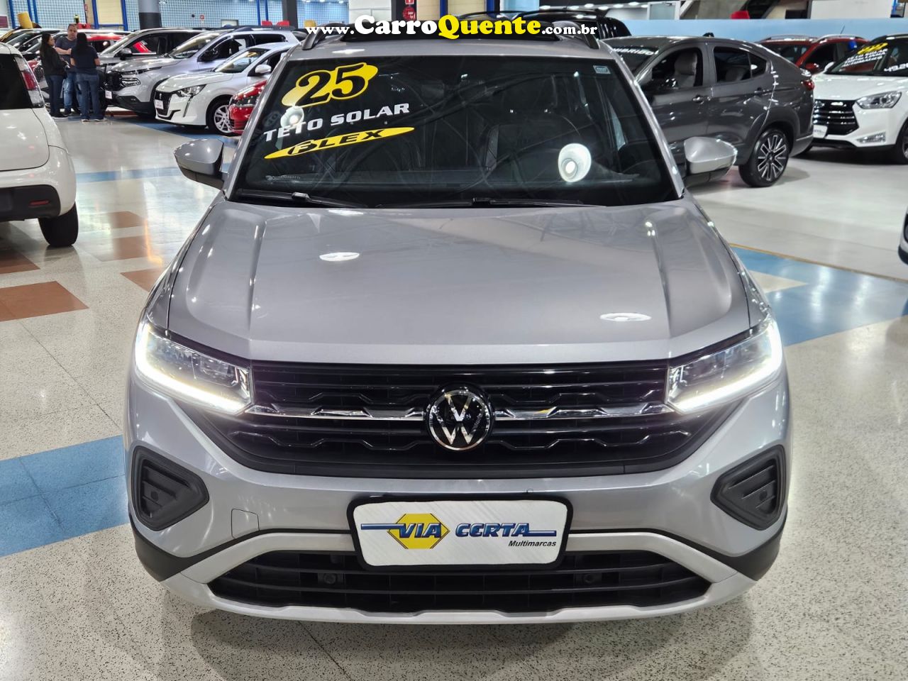 VOLKSWAGEN T-CROSS 1.0 TSI * C/ Teto Solar + Garantia de Fábrica * 2025 - Loja