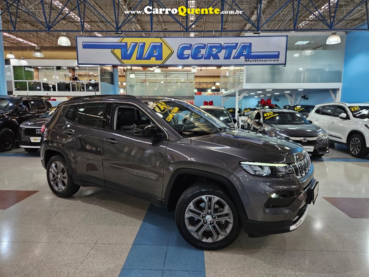 JEEP COMPASS 1.3 T270 TURBO LONGITUDE * C/ 28.600 Km Apenas * 2023 - Loja