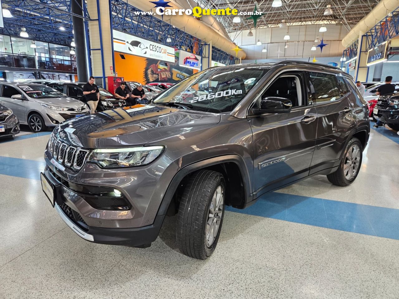 JEEP COMPASS 1.3 T270 TURBO LONGITUDE * C/ 28.600 Km Apenas * 2023 - Loja