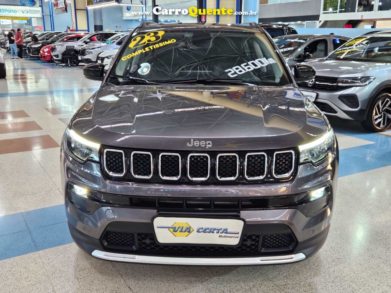 JEEP COMPASS 1.3 T270 TURBO LONGITUDE * C/ 28.600 Km Apenas * 2023 - Loja