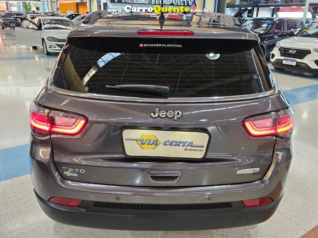 JEEP COMPASS 1.3 T270 TURBO LONGITUDE * C/ 28.600 Km Apenas * 2023 - Loja